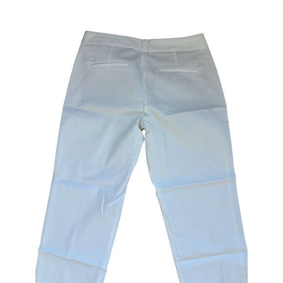 Express Editor White Cropped Pants Womens Size 4 Business Casual Career - Picture 6 of 6